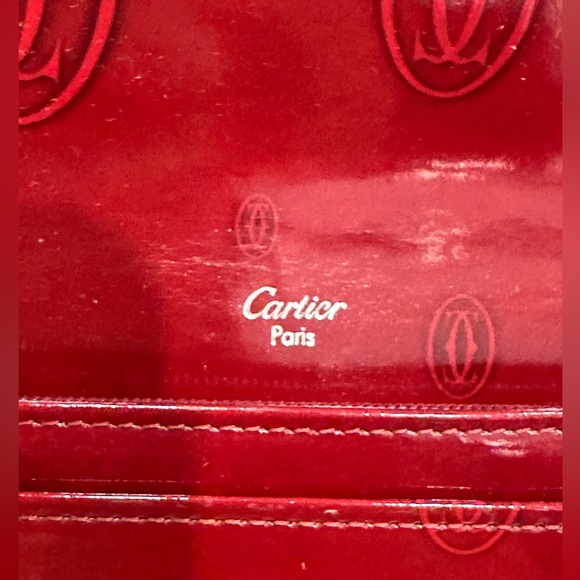 Cartier Happy Birthday Patent Leather Envelope Long wallet - Picture 8 of 16
